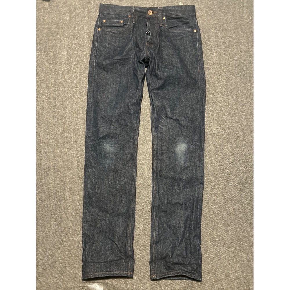 The unbranded brand jeans UB201 selvedge button fly 14.5oz fit 32X32.5 (tag 31